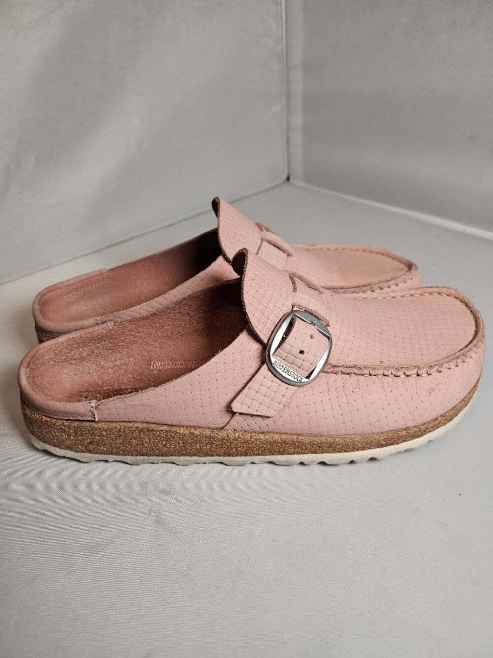 Birkenstock Women's Buckley Shearling Suede Leather Pink